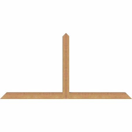 Ekena Millwork Portland Timber Gable Bracket, Western Red Cedar, 72"W x 36"H x 3 1/2"D x 3 1/2"F, 12/12 Pitch GBW072X36X0404POR00SWR